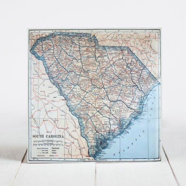 1921 Map of South Carolina
