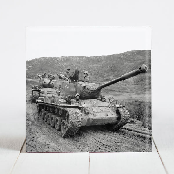 General Patton Tanks in Korea c.1952