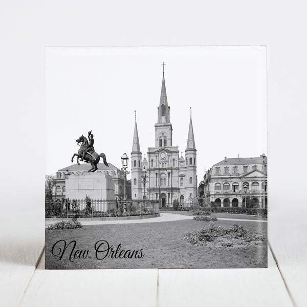 St. Louis Cathedral and Andrew Jackson Monument, New Orleans, Louisiana c1910