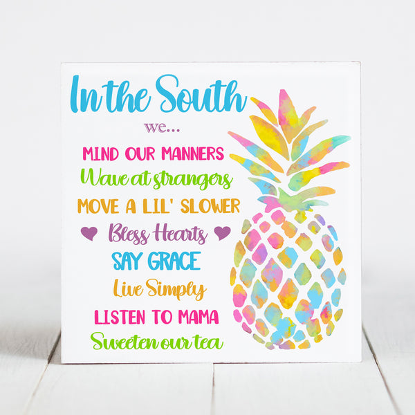 Pineapple with Southern Phrases