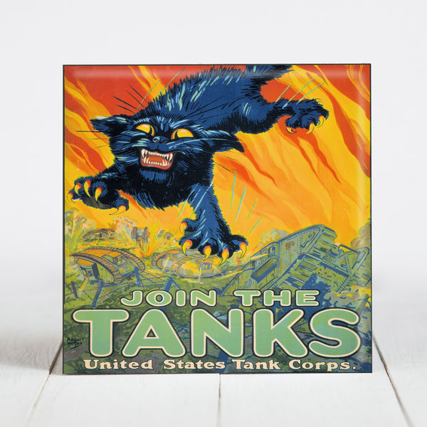 Join the Tanks - US Army Recruitment Poster c.1917 WW1