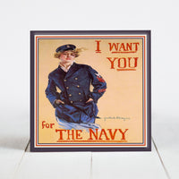 I Want You for the Navy -  Navy Recruitment Poster c.1917 WWI