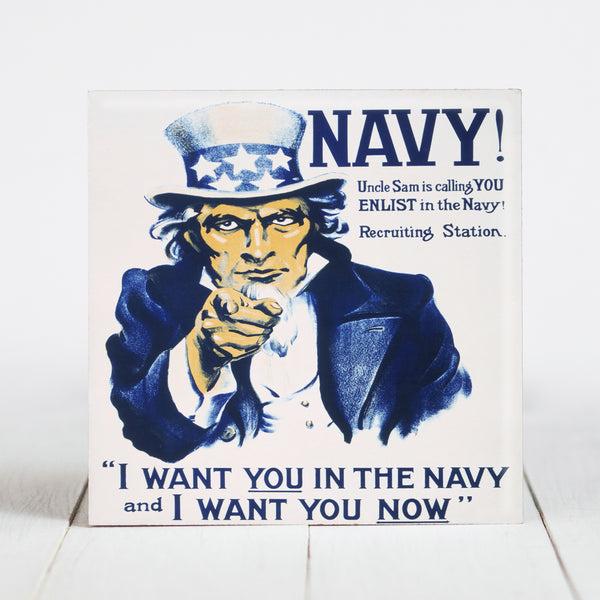 Uncle Sam Wants You -  Navy Recruitment Poster c.1917 WWI