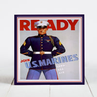 Ready - Marines War Recruitment Poster WW2