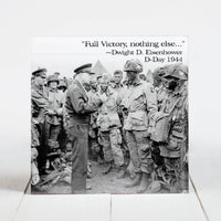General Dwight D. Eisenhower giving "Full Victory" Speech to Band of Brothers
