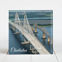 Arthur Ravenel Bridge and Old Cooper River Bridge - Charleston, SC