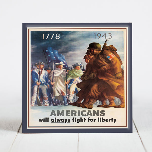 1778-1943 WW2 and Revolutionary War Army Recruitment Poster