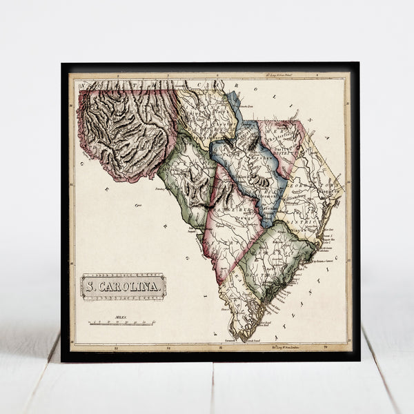 1817 Map of South Carolina
