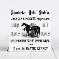 Charleston Hotel & Stables - Pinckney and Hayne St., Charleston SC  c.1800s