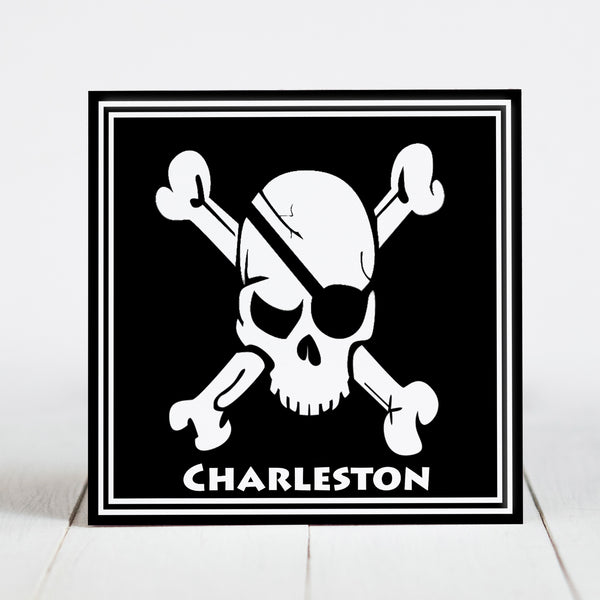 Charleston Pirate Skull and Crossbones