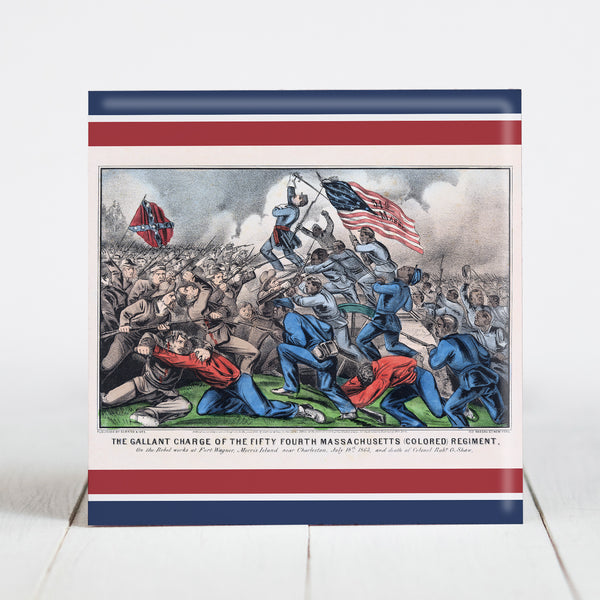 Gallant Charge of the 54th Massachusetts (US Colored Troops) - Civil War Era