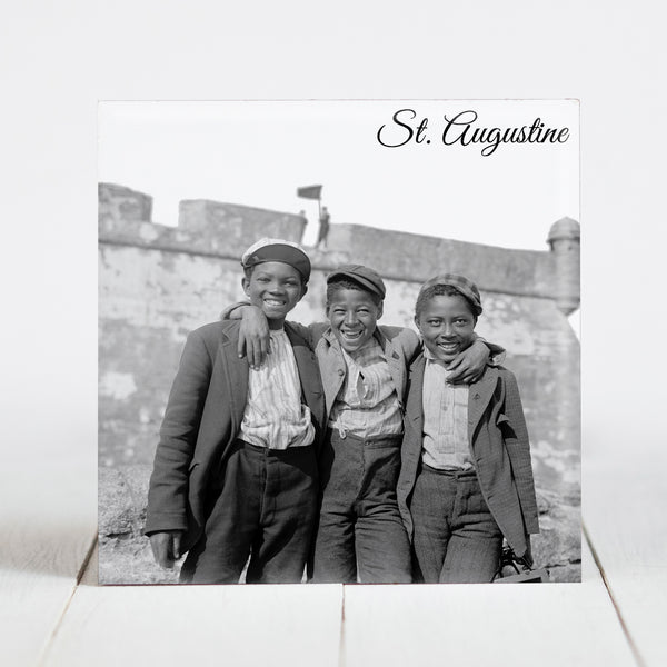 Group of Happy Boys at St. Augustine, FL c.1902