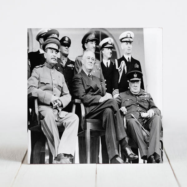 Stalin, Roosevelt and Churchill "Big Three", at Iran - 1943