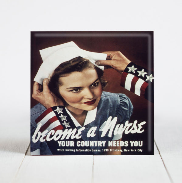 Nurse Recruitment Poster - World War II Era