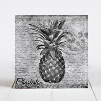 Pineapple - Southern Symbol of Hospitality- Black & White B&W
