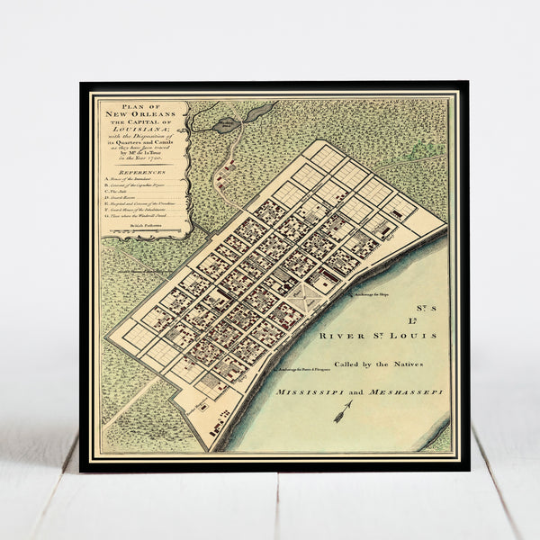 1720 Map of New Orleans