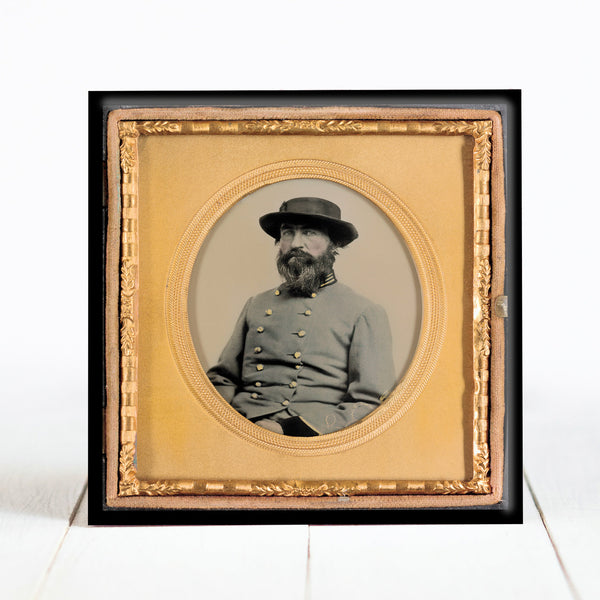 Confederate Surgeon in Captain's Uniform - Civil War Era