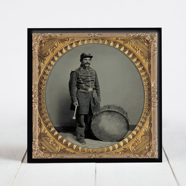 Union Soldier with Bass Drum - Civil War Era