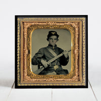 Young Union Soldier with Rifle Musket - Civil War Era