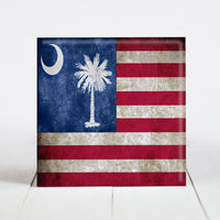 Vintage American with South Carolina Flag