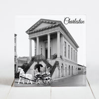 Charleston City Market c.1865 with Kittens on Horse Carriage