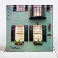 Windowboxes - Green House with Black Shutters - Charleston, SC